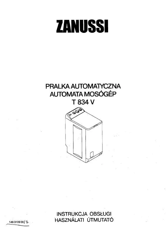 Mode d'emploi ZANUSSI T834V