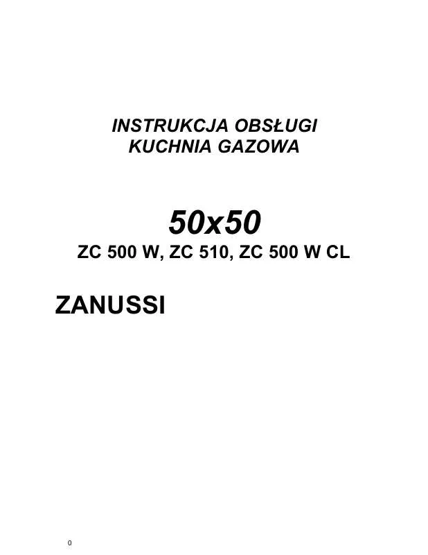 Mode d'emploi ZANUSSI ZC500 CLASSIC