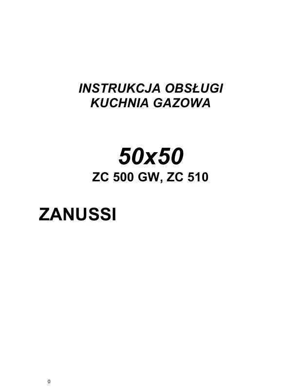 Mode d'emploi ZANUSSI ZC500GW
