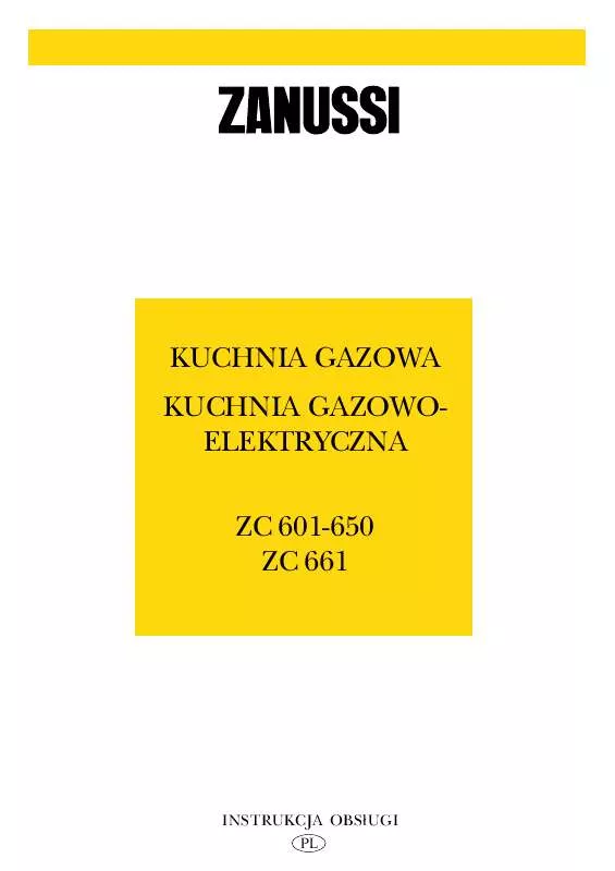 Mode d'emploi ZANUSSI ZC601G/PL