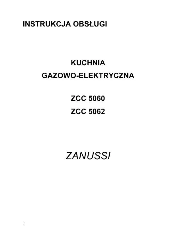 Mode d'emploi ZANUSSI ZCC5060