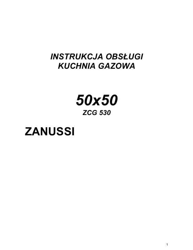 Mode d'emploi ZANUSSI ZCG530