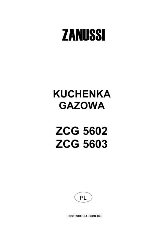 Mode d'emploi ZANUSSI ZCG5602