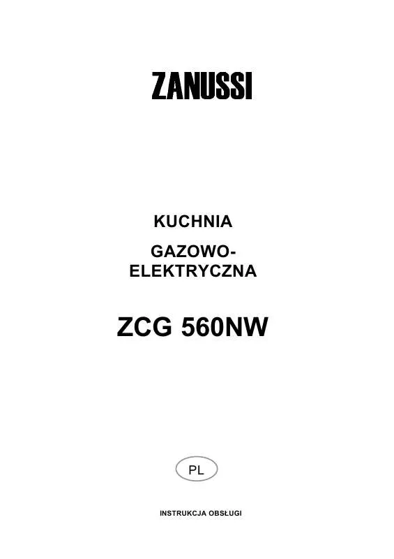 Mode d'emploi ZANUSSI ZCG560NW