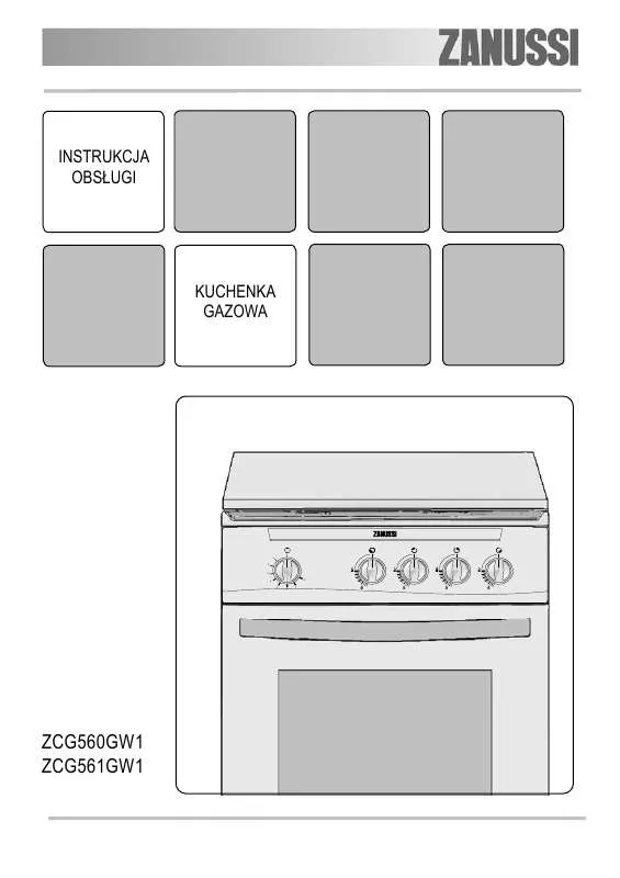 Mode d'emploi ZANUSSI ZCG561GW1