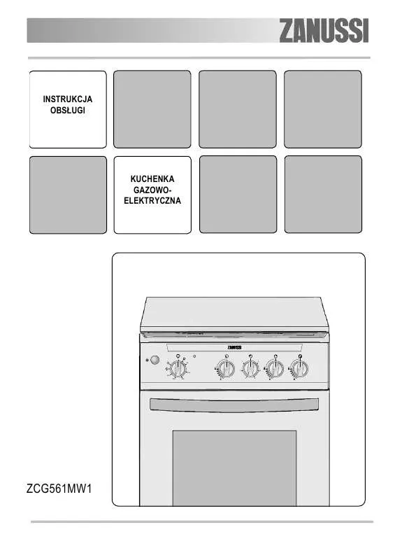 Mode d'emploi ZANUSSI ZCG561MW1