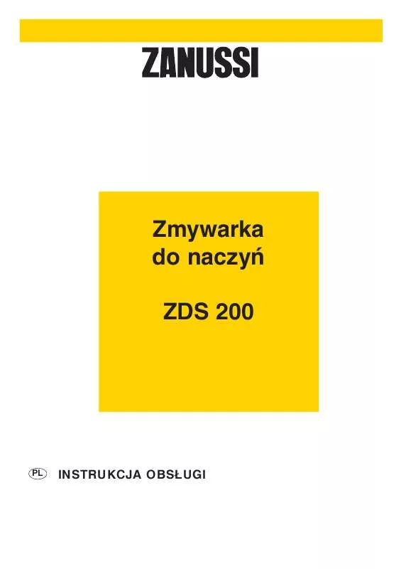 Mode d'emploi ZANUSSI ZDS200