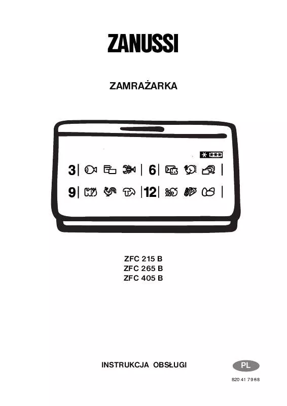 Mode d'emploi ZANUSSI ZFC265B