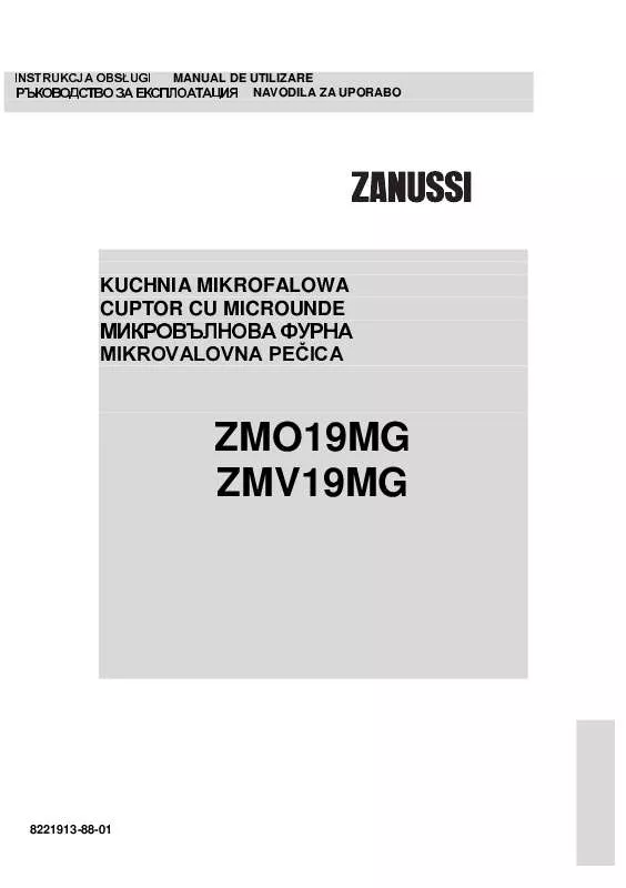 Mode d'emploi ZANUSSI ZMV19MG