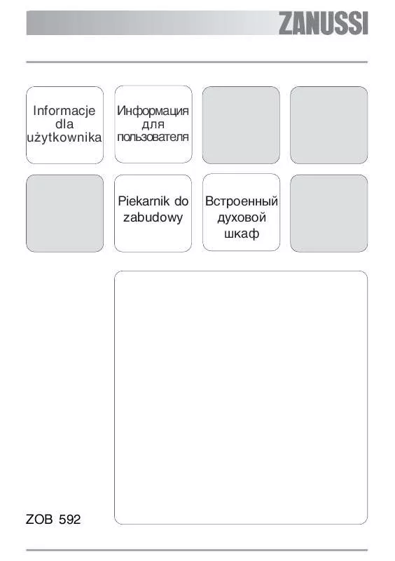Mode d'emploi ZANUSSI ZOB592XQ