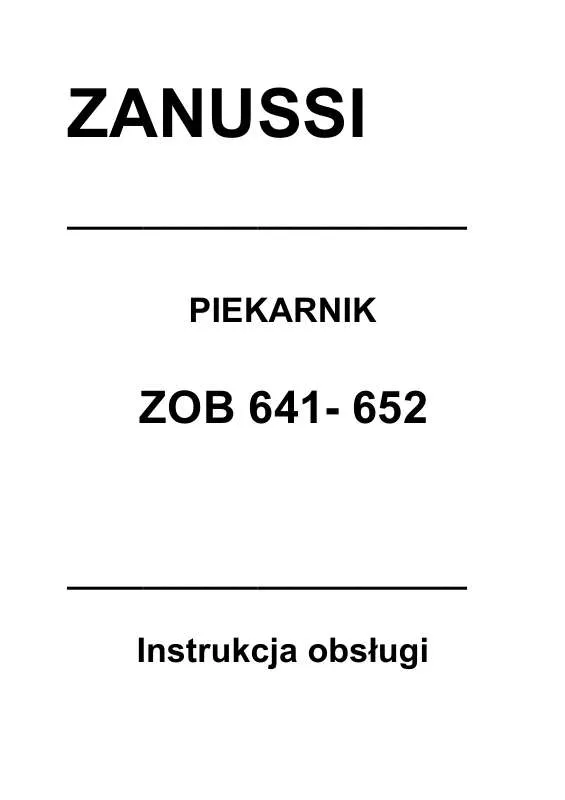 Mode d'emploi ZANUSSI ZOB641X