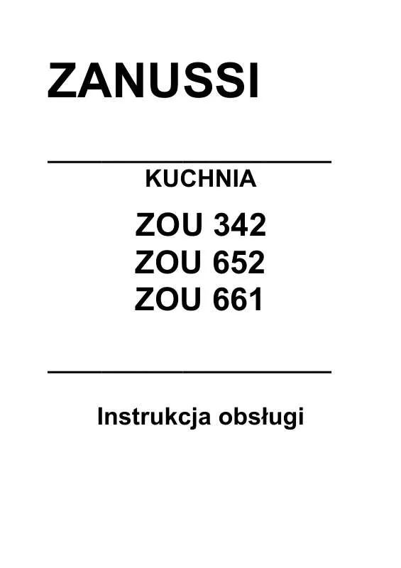 Mode d'emploi ZANUSSI ZOU661QX