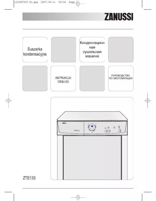 Mode d'emploi ZANUSSI ZTE135