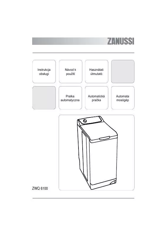 Mode d'emploi ZANUSSI ZWQ6100